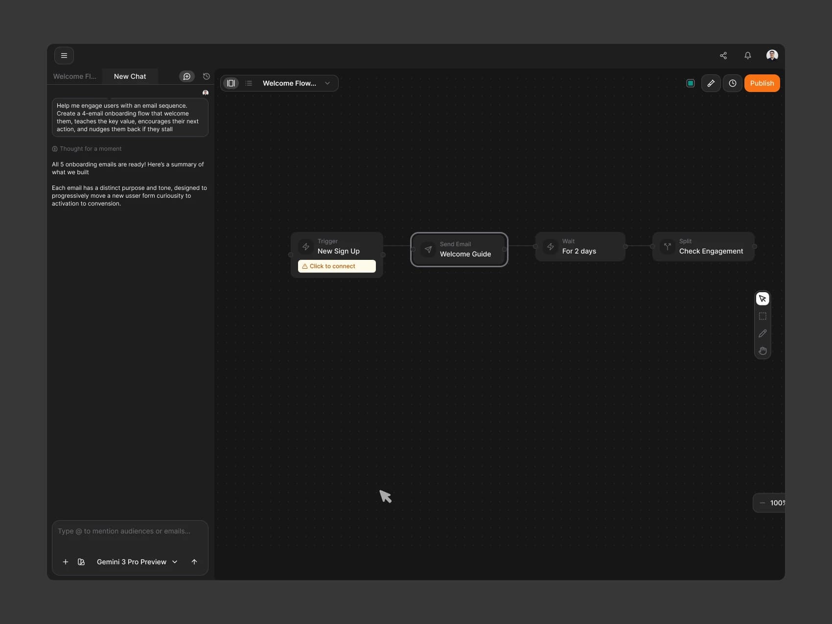 Brew Automation — Workflow Canvas — Dark