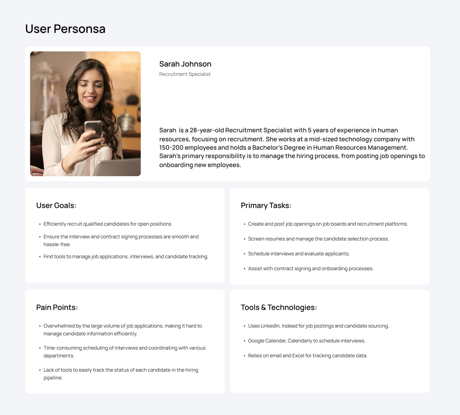 Color palette and typography system for Talent Hub