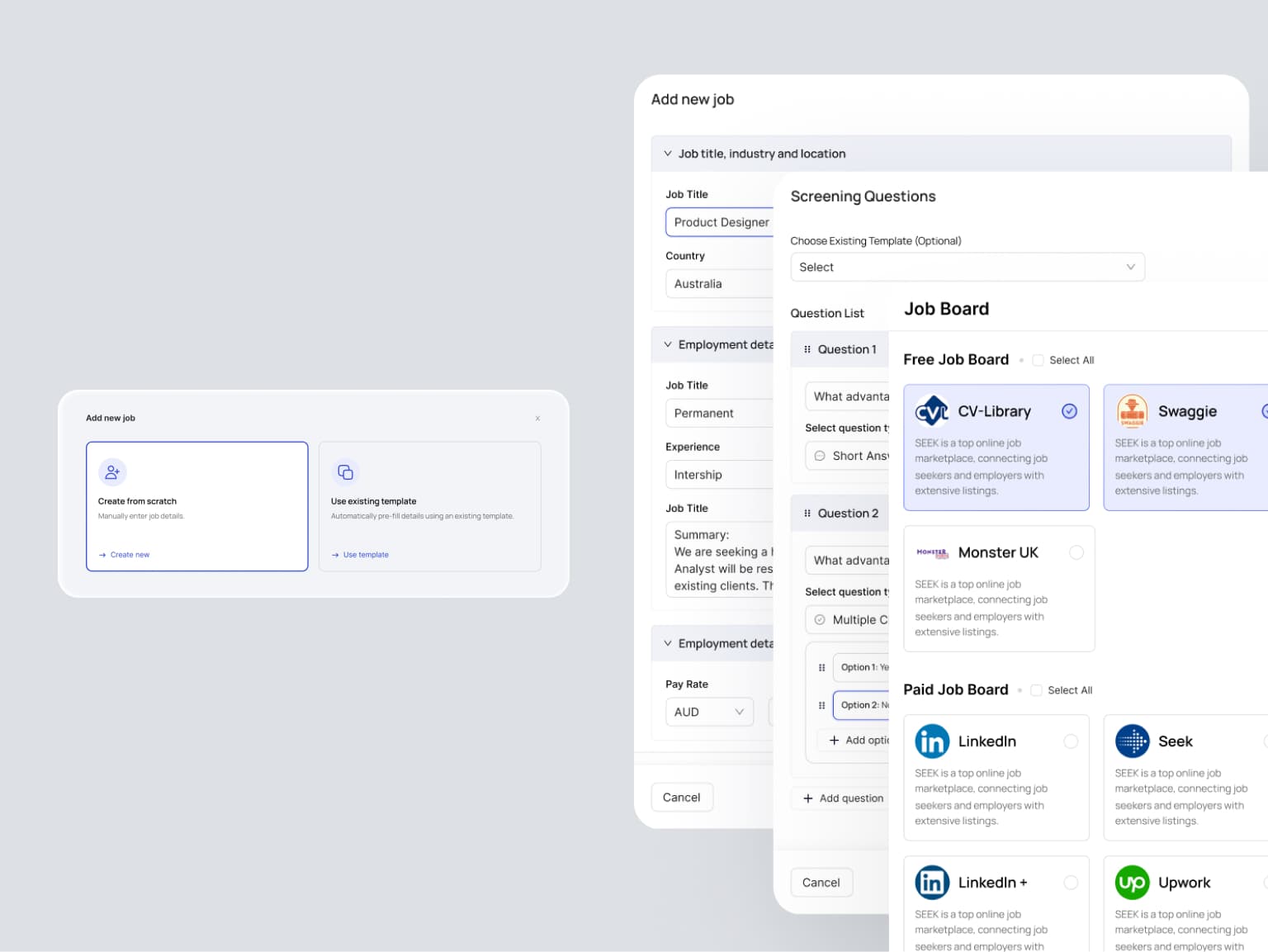 Talent Hub recruitment analytics dashboard with key metrics